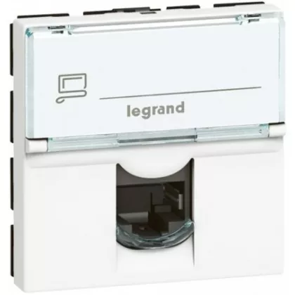 LEGRAND 078731 Program Mosaic RJ11 aljzat 2m, fehér