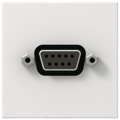   LEGRAND 078765 Program Mosaic SUD-D socket for RS232 serial port, screw, 2m, white