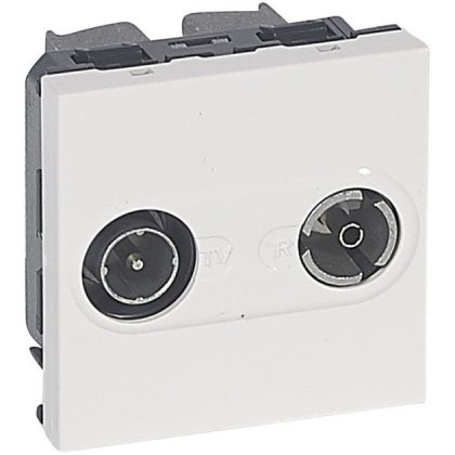 LEGRAND 078787 Program Mosaic TV-RD aljzat átmenő 14dB, 2m, fehér