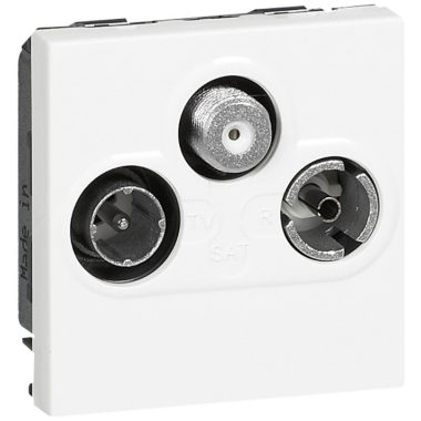 LEGRAND 079296 Program Mosaic TV-RD-SAT aljzat végzáró, 2m, alumínium