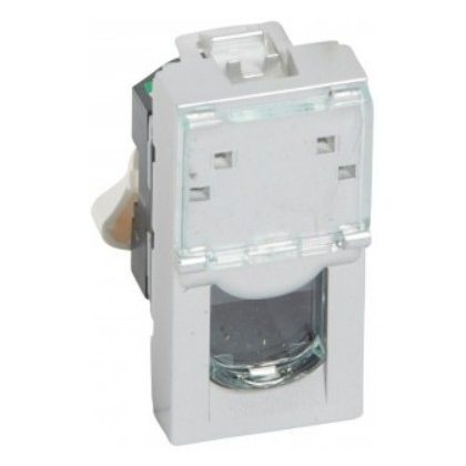   LEGRAND 079451 Program Mosaic LCS2 RJ45 aljzat Cat.5e UTP, 1 mod, alumínium