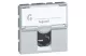LEGRAND 079455 Program Mosaic LCS2 RJ45 aljzat Cat.5e FTP, 2 mod, alumínium