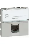 LEGRAND 079465 Program Mosaic LCS2 RJ45 aljzat Cat 6 FTP, 2 mod, alumínium