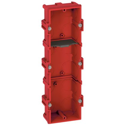   LEGRAND 080143 Cutie chiuveta Batibox cutie triplă pentru perete de cărămidă, adâncime de 40 mm