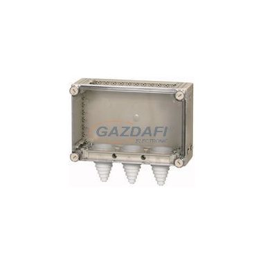 EATON 081639 KST43-125 CI IP65 műanyag. elosztó KST szerelt kábel bevezetővel