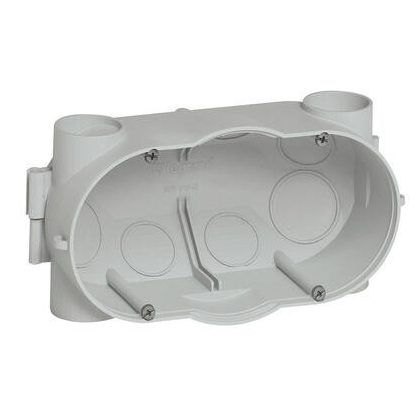 LEGRAND 081942 Batibox süllyesztődoboz betonfalba, univerzális, kettes, fedéllel, 58mm mély