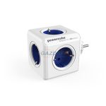   ALLOCACOC dugaljba dugható elosztó, 4x2P+F, 2xUSB, 16A, 250V, kék