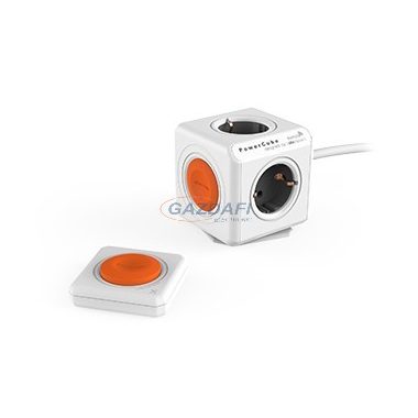 ALLOCACOC távvezérelhető elosztó kocka szett, 4x2P+F, 16A, 250V, 1,5m H05VV-F 3x1,5mm2, fehér