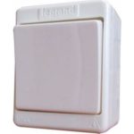 LEGRAND 083909 Kontállux IP44 egypólusú nyomó fehér