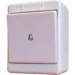   LEGRAND 083910 Kontállux IP44 with single-pole pushbell white