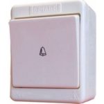   LEGRAND 083910 Kontállux IP44 egypólusú nyomó csengőjellel fehér