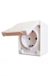 LEGRAND 083913 Kontállux IP44 2P+F dugalj csatlakozóaljzat fehér