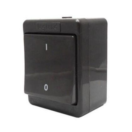   LEGRAND 083922 Kontállux IP44 kétpólusú kapcsoló szürke