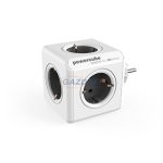   ALLOCACOC dugaljba dugható elosztó, 4x2P+F, 2xUSB, 16A, 250V, szürke