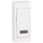   LEGRAND 086087 Oteo narrow single-pole switch outside the wall, with light signal, with white frame