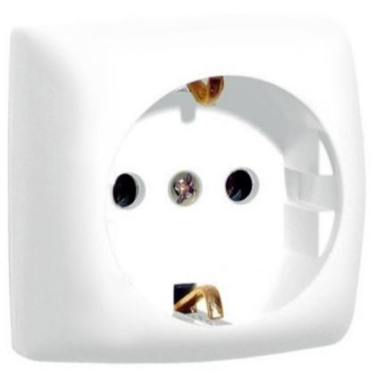 LEGRAND 086129 Oteo wall-mounted 2P + F socket white