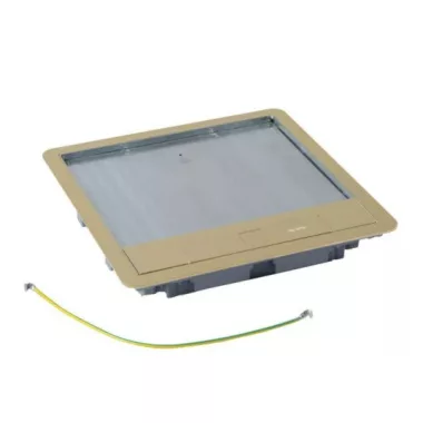 LEGRAND 088008 Sárgaréz fedél 16/24 modulos standard padlódobozhoz, max. 8mm burkolattal