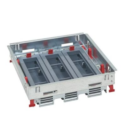 LEGRAND 088022 24 (3x8) modulos, horizontális, állítható magasságú standard padlódoboz, Mosaic-kal szerelvényezhető LEGRAND 088022 24 (3x8) modulos, horizontális, állítható magasságú standard padlódoboz, Mosaic-kal szerelvényezhető