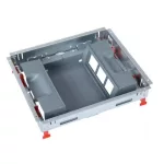   LEGRAND 088024 12 (2x6) modulos, vertikális, állítható magasságú standard padlódoboz, Mosaic-kal szerelvényezhető