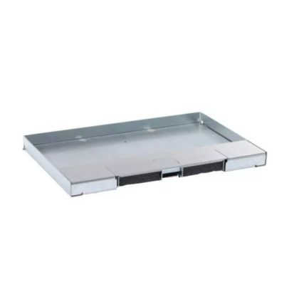  LEGRAND 088103 Rozsdamentes acél fedél 8/12 modulos perem nélküli padlódobozhoz, max. 15mm burkolattal