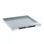   LEGRAND 088105 Rozsdamentes acél fedél 16/24 modulos perem nélküli padlódobozhoz, max. 15mm burkolattal