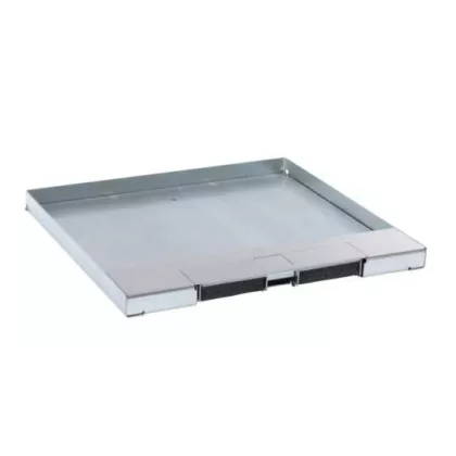   LEGRAND 088105 Rozsdamentes acél fedél 16/24 modulos perem nélküli padlódobozhoz, max. 15mm burkolattal