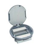   LEGRAND 088127 12 modulos merőleges, állítható magasságú kerek padlódoboz, Mosaic-kal szerelvényezhető