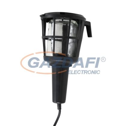   COMMEL 0885 szerelőlámpa műanyag kerettel, E27, max. 60W, H05RN-F 2x0,75, 5m