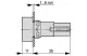 EATON 088739 Q25DR-SW Nyomógomb fekete, reteszelt