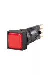 EATON 089104 Q25LF-RT/WB Jelzőlámpa, lapos, piros, izzóval