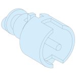 SCHNEIDER 08945 Prisma Plus DIN kéttollú zárbetét