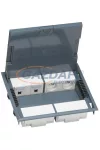 LEGRAND 089626 Padlódoboz csökkentett magassságú 16M szőnyeg fedél, szürke LEGRAND 089626 Padlódoboz csökkentett magassságú 16M szőnyeg fedél, szürke