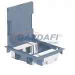   LEGRAND 089627 Padlódoboz csökkentett magassságú 16M szőnyeg fedél, bézs