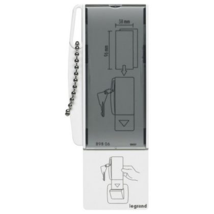   LEGRAND 089806 Program Mosaic hotel card with key and label holder