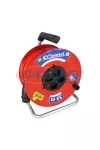 COMMEL 0910 kábeldobos hosszabbító, 33m, 3x2,5mm2 H05VV-F, 4x2P+F, 250V, 16A, IP44