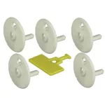 GAO 09130 Set dopuri blocare, 5buc, alb