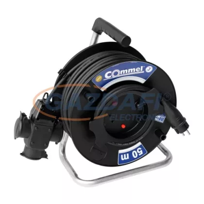   COMMEL 0944 kábeldobos hosszabbító, 25m, 3x1,5mm2 H05RR-F, 3x230V, 16A, IP44