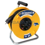   COMMEL 0961 PVC kábeldobos hosszabbító, 40m, 280mm, egyfázisú