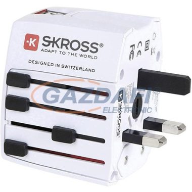 Adaptor de calatorie SKROSS  "World Adapter MUV USB"