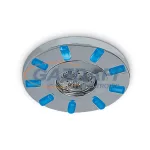   ONE LIGHT 10105GMCBL Süllyesztett öntvény Led lámpa 9x1W, matt króm, kék
