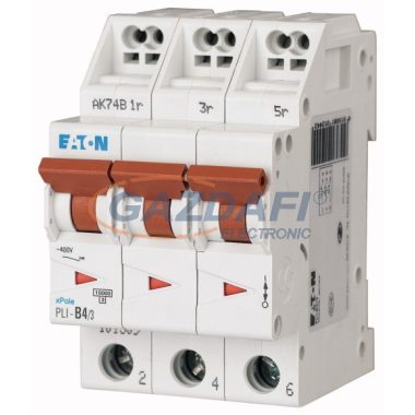 EATON 101309 PLI-B4/3 Kismegszakító, 10kA (dugaszolókapcsokkal)