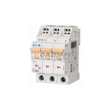 EATON 101327 PLI-D13/3 Kismegszakító, 10kA (dugaszolókapcsokkal)