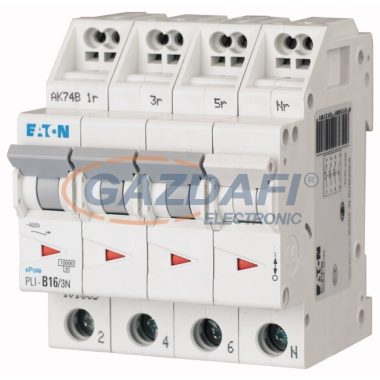 EATON 101343 PLI-D2/3N Kismegszakító, 10kA (dugaszolókapcsokkal)