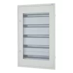   EATON 103119 BF-UT-5/120-C süllyeszett komplett installációselosztó átlátszó ajtó, IP30, fehér