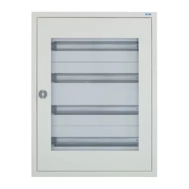 EATON 103121 BF-UT-4/132-C süllyeszett komplett installációselosztó átlátszó ajtó, IP30, fehér EATON 103121 BF-UT-4/132-C süllyeszett komplett installációselosztó átlátszó ajtó, IP30, fehér