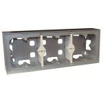 Efapel 10995_AAL Hármas kiemelő keret, alumínium színű