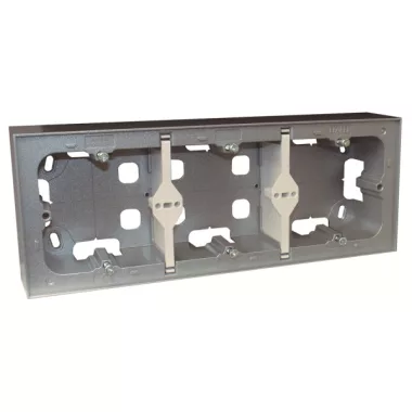 Efapel 10995_AAL Hármas kiemelő keret, alumínium színű