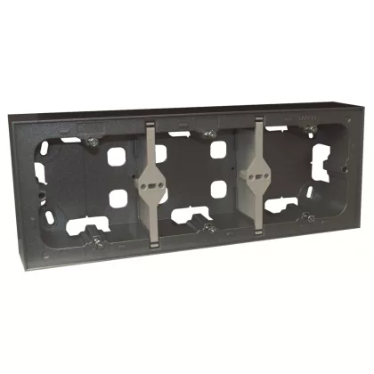 Efapel 10995_AIS hármas kiemelő keret, szürke