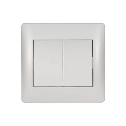   ELMARK "Rhyme" süllyesztett csillárkapcsoló, metál fehér