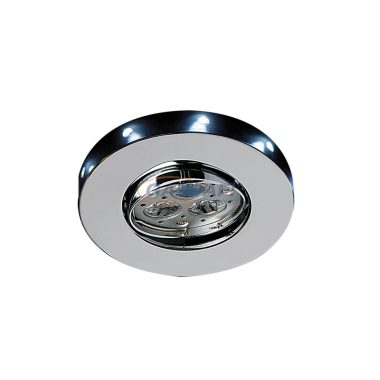 ONE LIGHT 11105GMCW süllyesztett, billenthető LED lámpa, matt króm, 9x0,6W+1x3W, 3000K, GU10, 230V